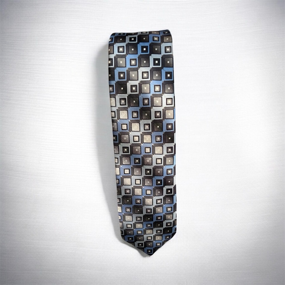 Croft & Barrow Geometric Silk-Feel Tie